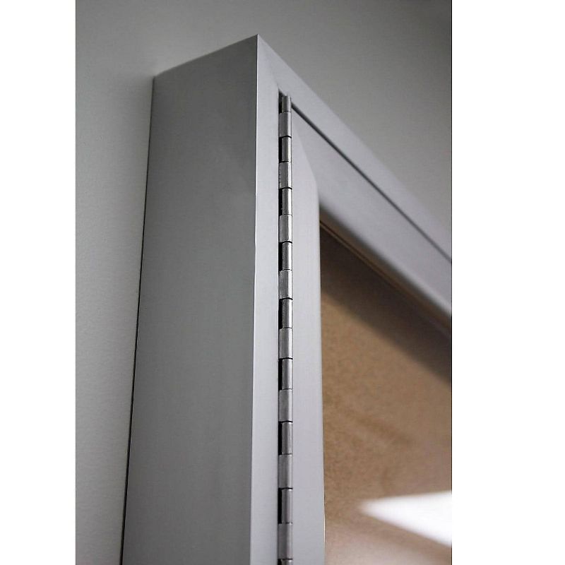 Ghent 3 Door Enclosed Natural Cork Bulletin Board with Satin Frame 4'H x 8'W PA34896K