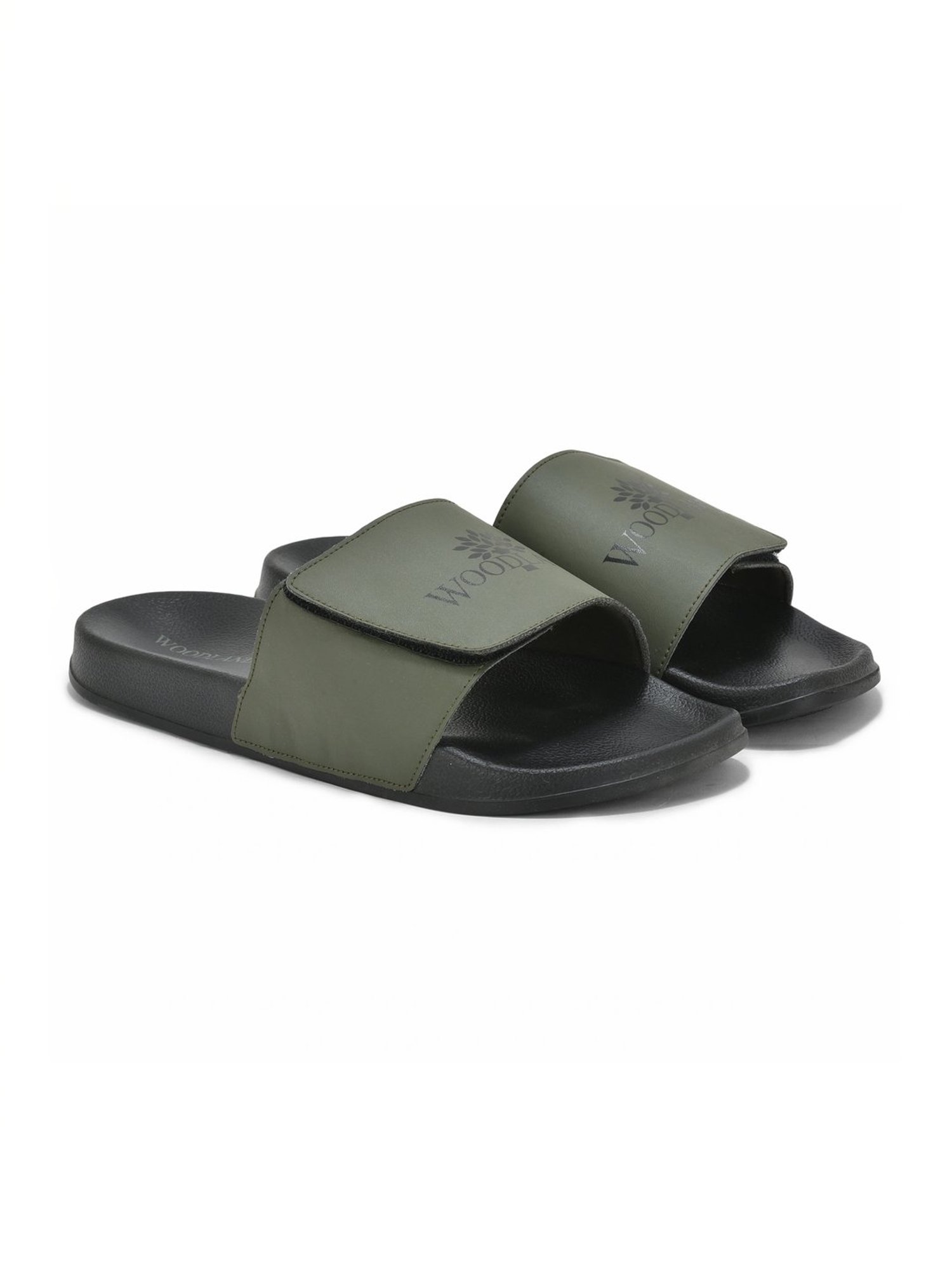 Woodland Men's Olive Slides