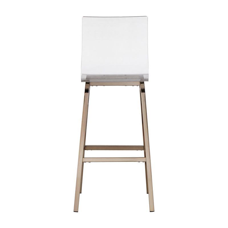 Set of 2 29" Alta Modern Barstools Champagne Gold - Inspire Q