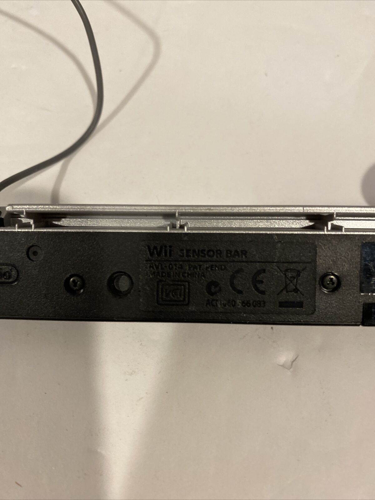 Nintendo Wii Wired Sensor Bar~ No Plastic Stand Included