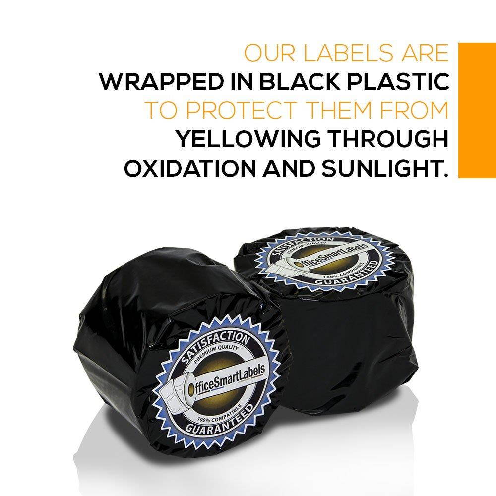 Dymo Compatible 30324-2-1/8" x 2-3/4" Veterinary Diskette Media Labels (6 Rolls - 400 Labels Per Roll)