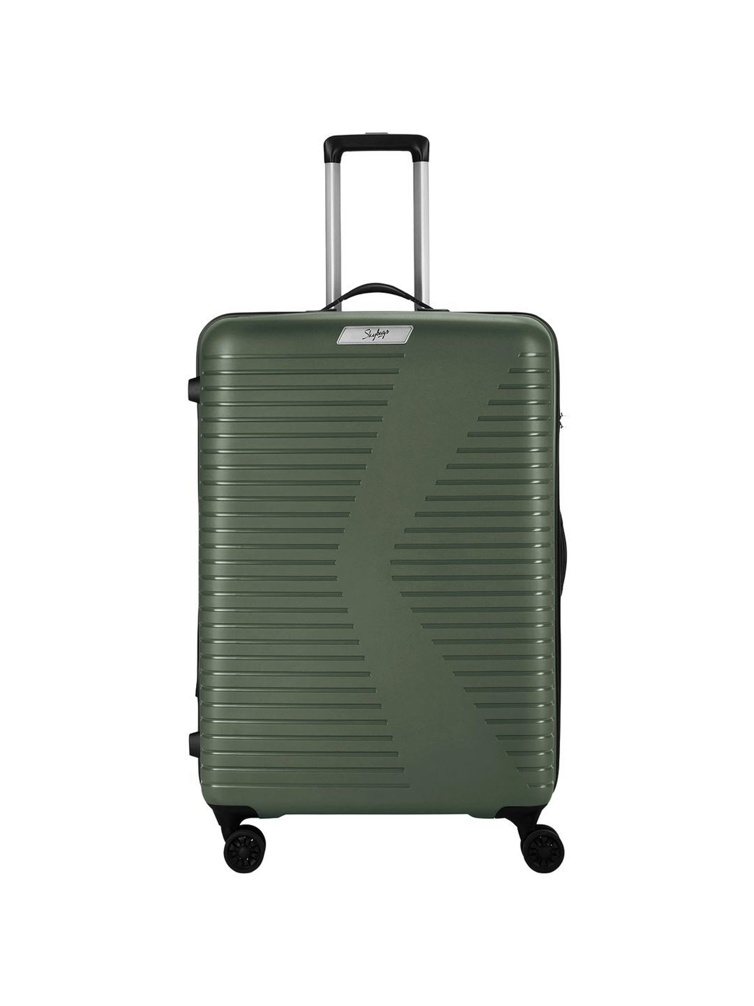 Skybags BEAT-PRO Green 8 Wheels Large Hard Cabin Trolley Bag