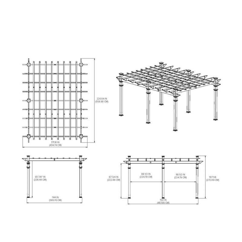 9' Barcelona Pergola - Vita