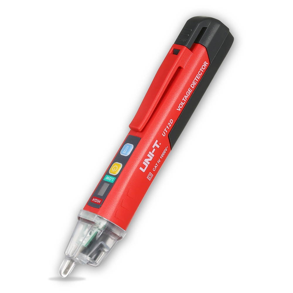 UNI-T Portable Non-contact AC Voltage Tester Pen Shaped V~Alert Detector with Sound and Light Alarm and LED Flashlight