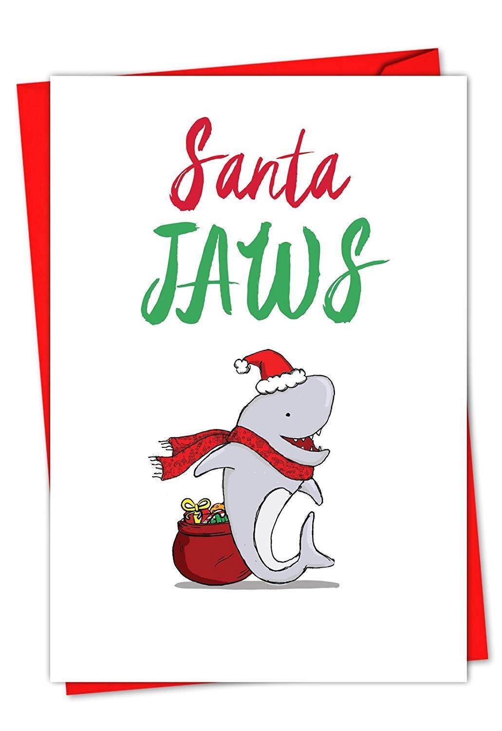 CQ4184BXSG-B12 Box Set of 12 'Christmas Curtain Miracles - B' Christmas Card Featuring an Interesting Illusion of Pulling Back a Curtain to Reveal a Different Christmas Scene; With Envelopes