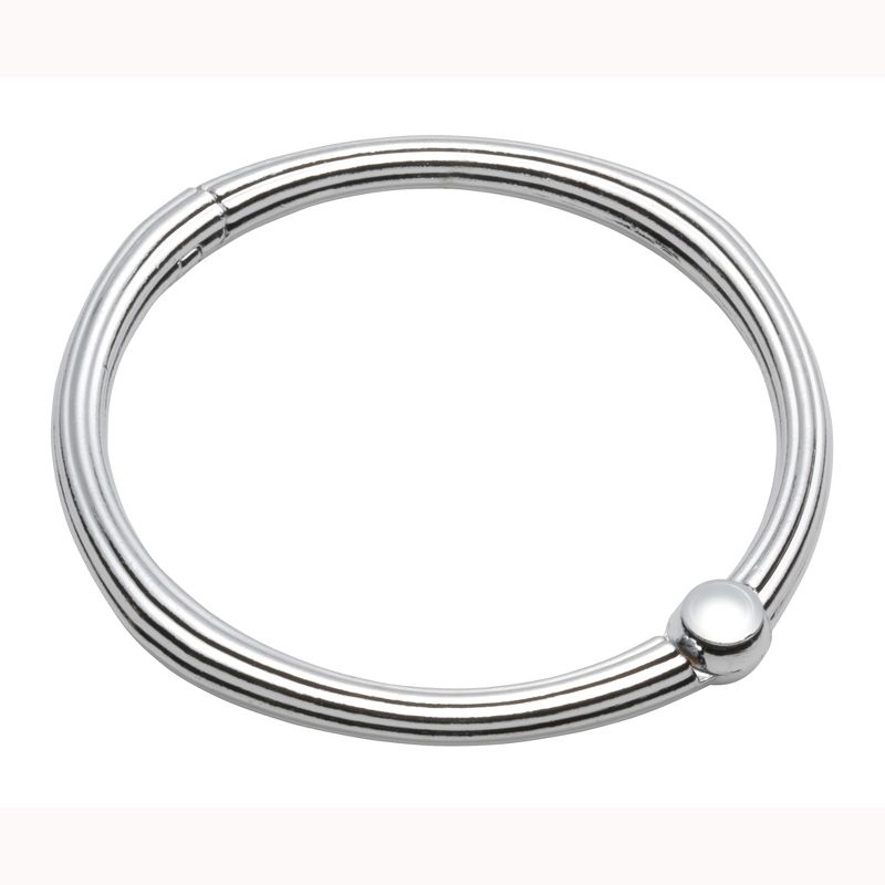 Carnation Home Fashions 12 "O" Ring Style Shower Curtain Hooks for Bath D&eacute;cor - Chrome