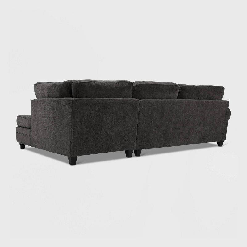 Langston Right Hand Facing Sectional Dark Gray - True Seating