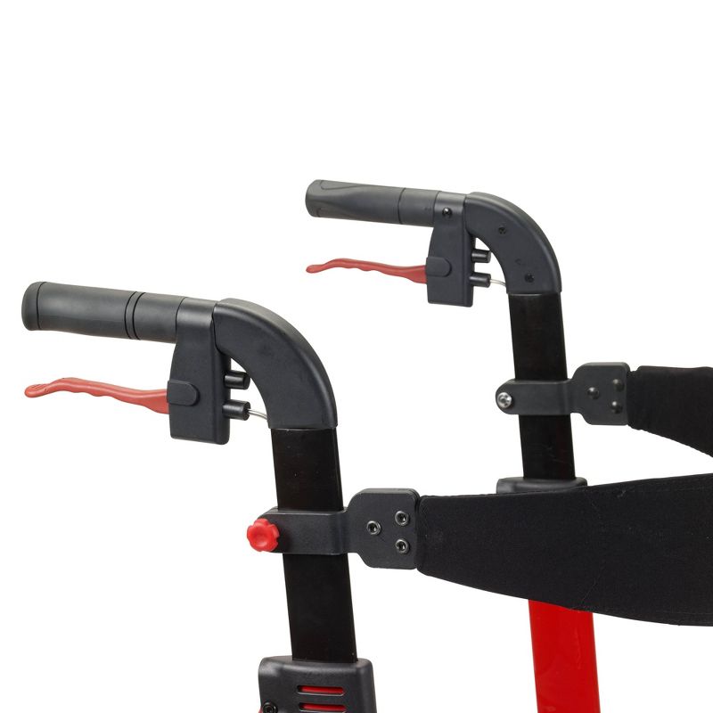 Drive Medical Nitro Euro Style Walker Rollator, Red