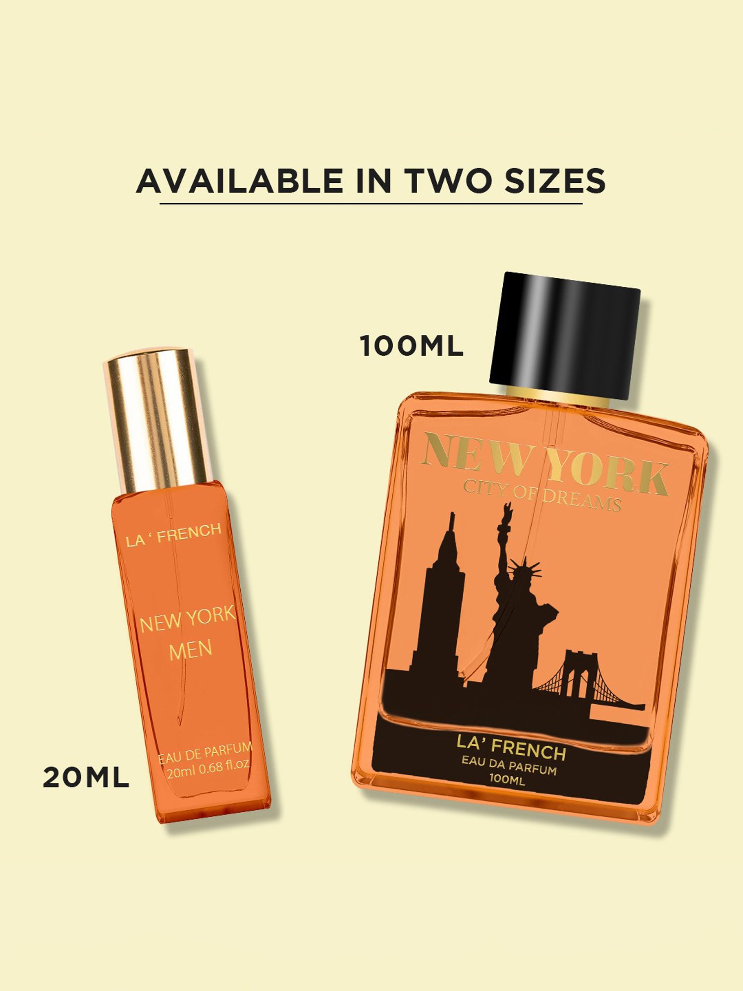 La'french New York City of Dreams Eau de Parfum for Men - 20 ml