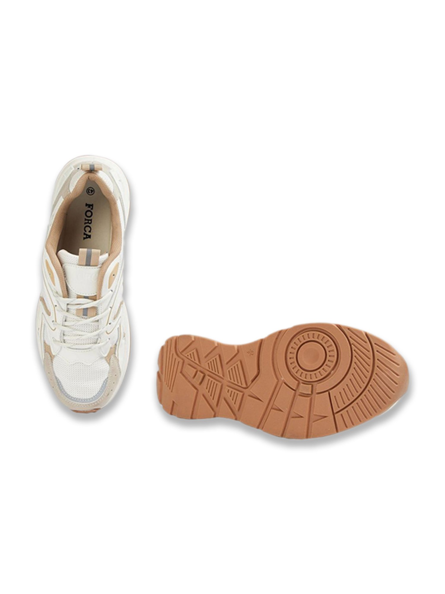 Forca by Lifestyle Men's Beige Running Shoes