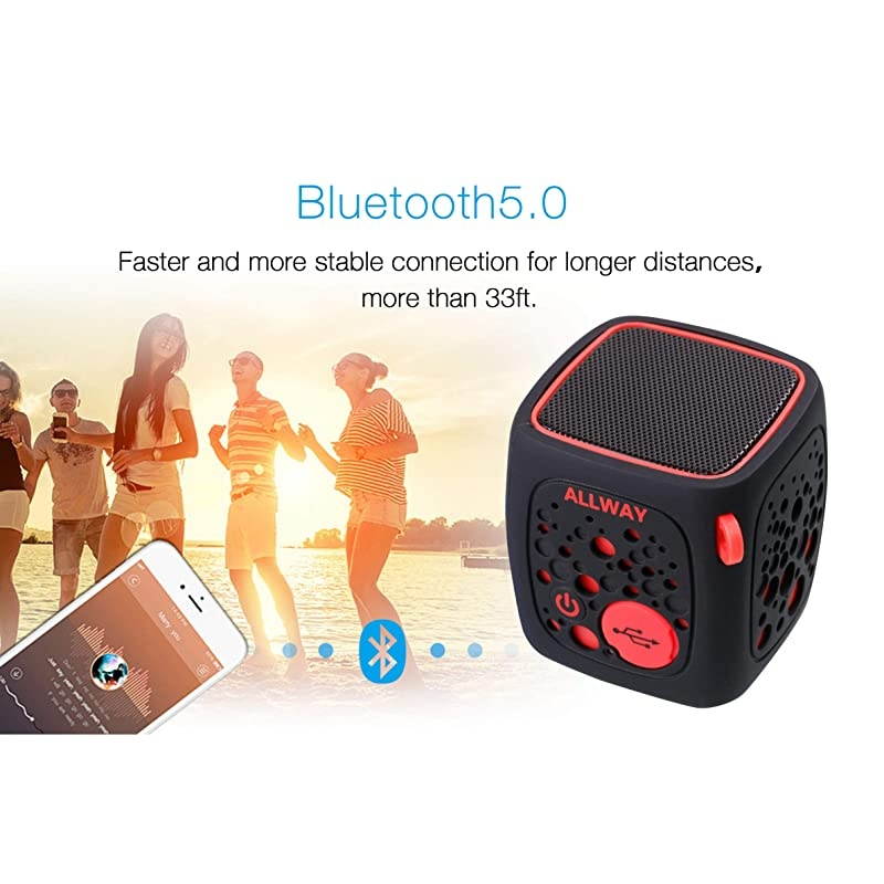Mini Bluetooth Speakers Small Bluetooth Speakers Portable Wireless with Loud Stereo SoundRich BassTF Card Port164 Feet Bluetooth 50 Range for LaptopMacBook ProiPhoneEchoCar and More