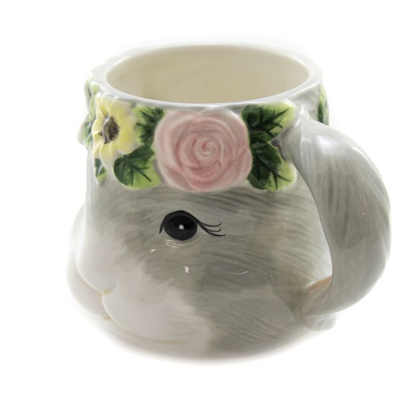 Tabletop 4.0" Sweet Bunny 18 Oz Coffee Mug Easter Floral Lop Eared Certified International  -  Drinkware