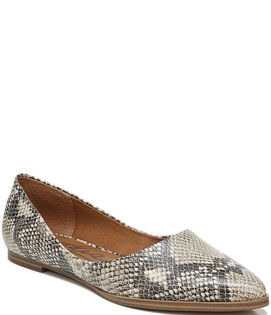 Zodiac Hill Snake Print Slip-On Flats