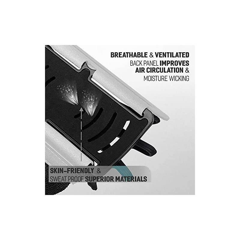 Rotatable Sports Running Armband for iPhone XR XS Max 8 8 Plus 7 6 Samsung Galaxy A8 S9 S8 S6 Edge Note LG Cell Phone Arm Holder for Men Women with Free Extender Strap Reflective