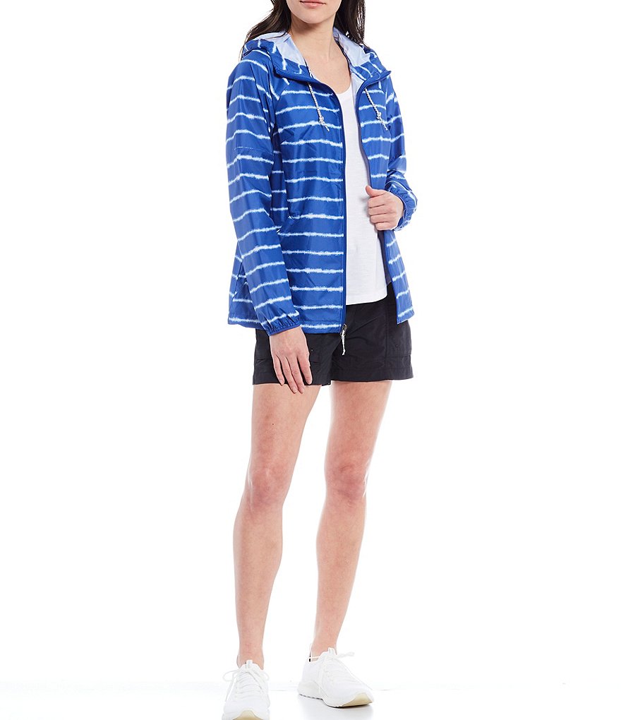 Columbia Side Hill Tie-Dye Printed Long Sleeve Packable Windbreaker