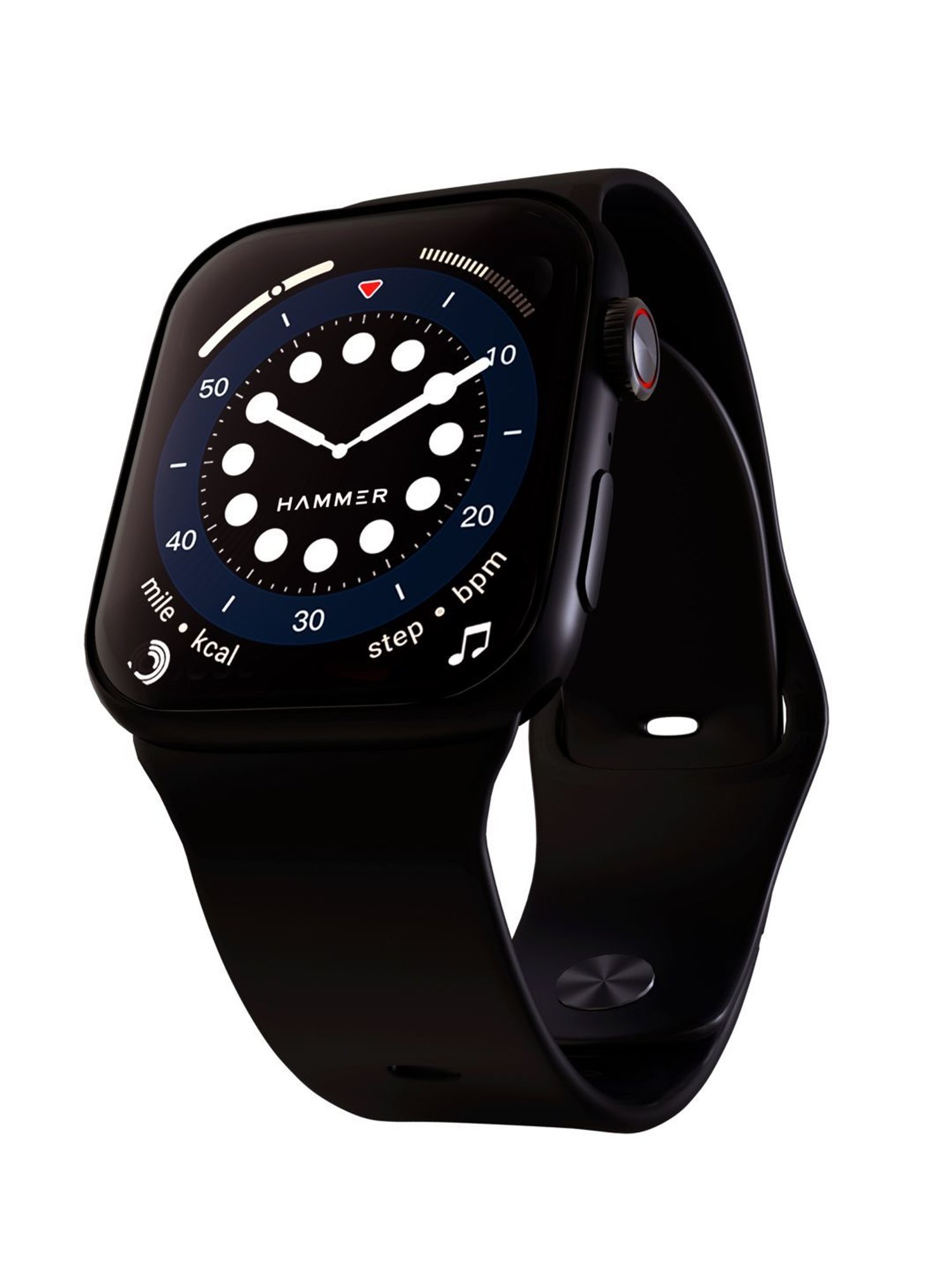 Hammer Pulse Ace 2.0 Bluetooth Calling Smartwatch with Biggest 1.83 inch Display (Black)
