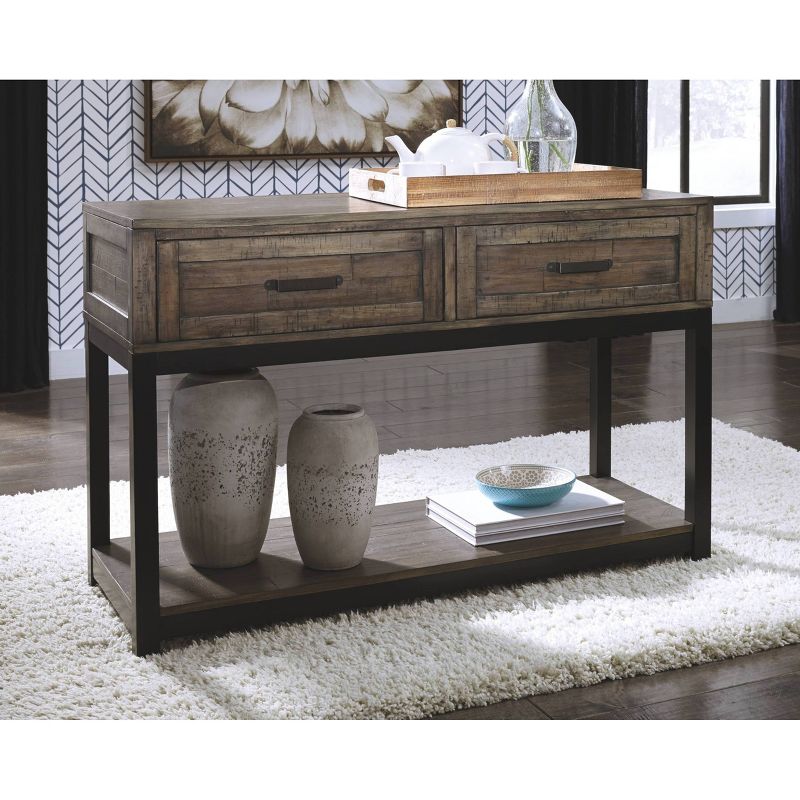 Johurst Sofa/Console Table Grayish Brown - Signature Design by Ashley