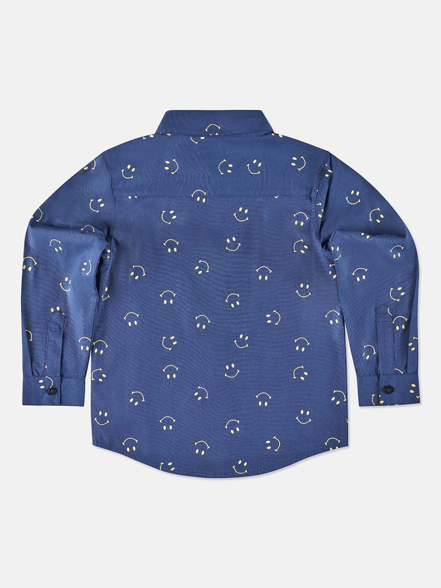 Angel & Rocket Kids Light Navy Printed Shirt