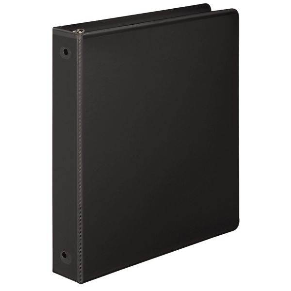 WILSON JONES W362-14BPP 1" Round Ring Basic Binder, Black