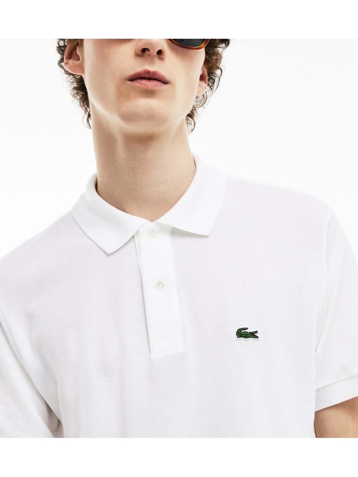 Lacoste White L.12.12 Classic Fit Polo T-Shirt