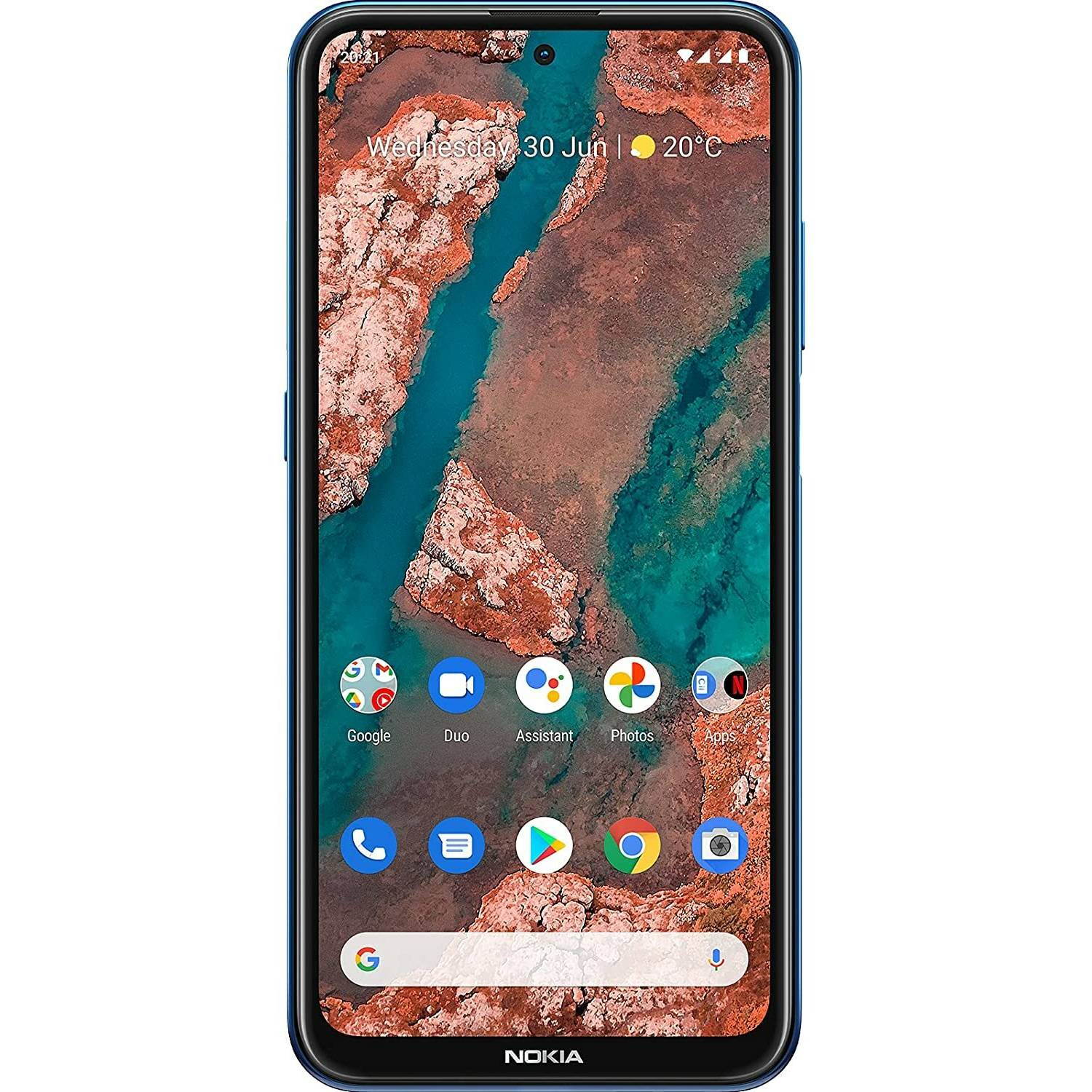 Nokia X20 Dual-SIM 128GB ROM + 6GB RAM (GSM Only | No CDMA) Factory Unlocked 5G Smartphone (Nordic Blue) - International Version