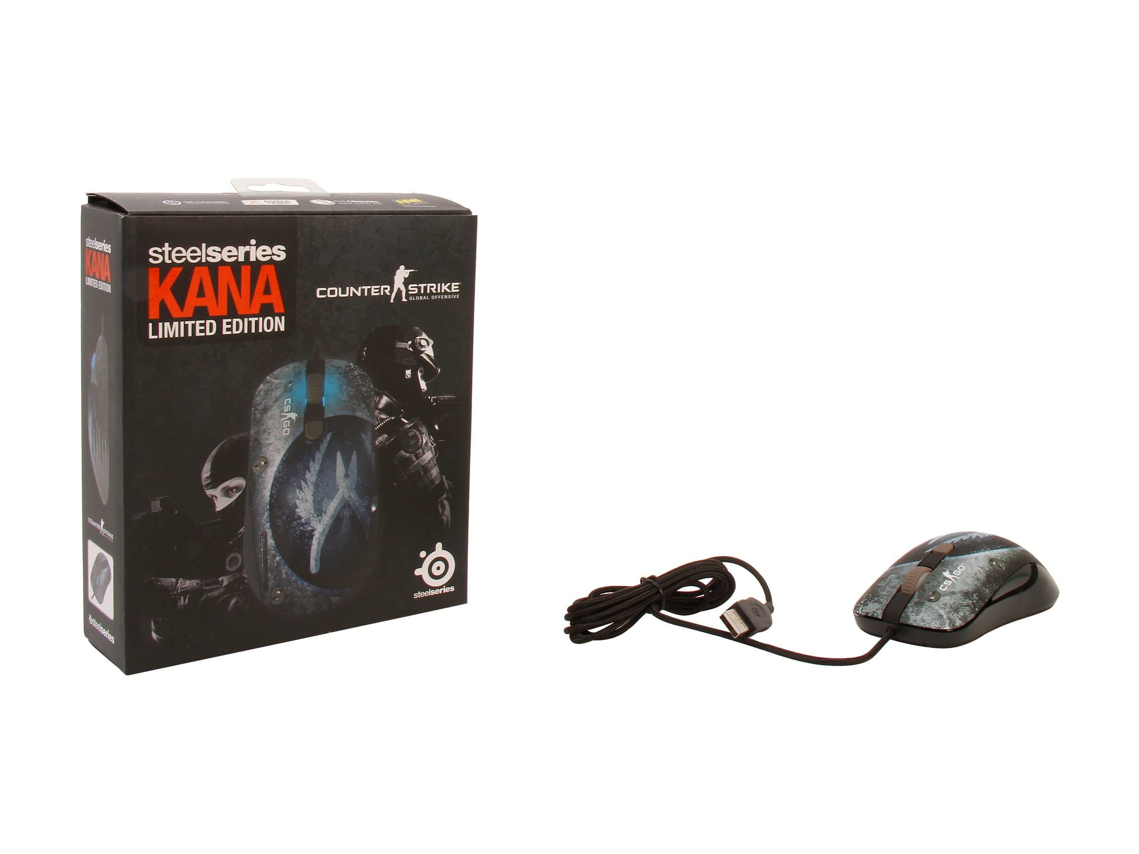 SteelSeries Kana CounterStrike GO 62031 Gray Wired Optical Gaming Mouse