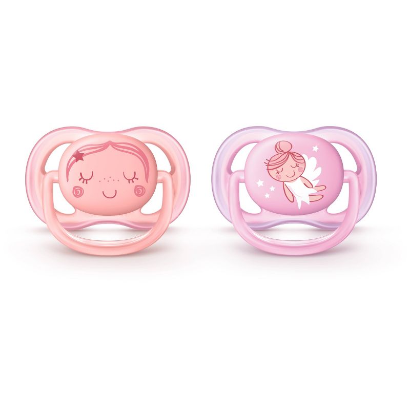 Philips Avent Ultra Air Pacifier 0-6m -  Pink/Peach - 2pk