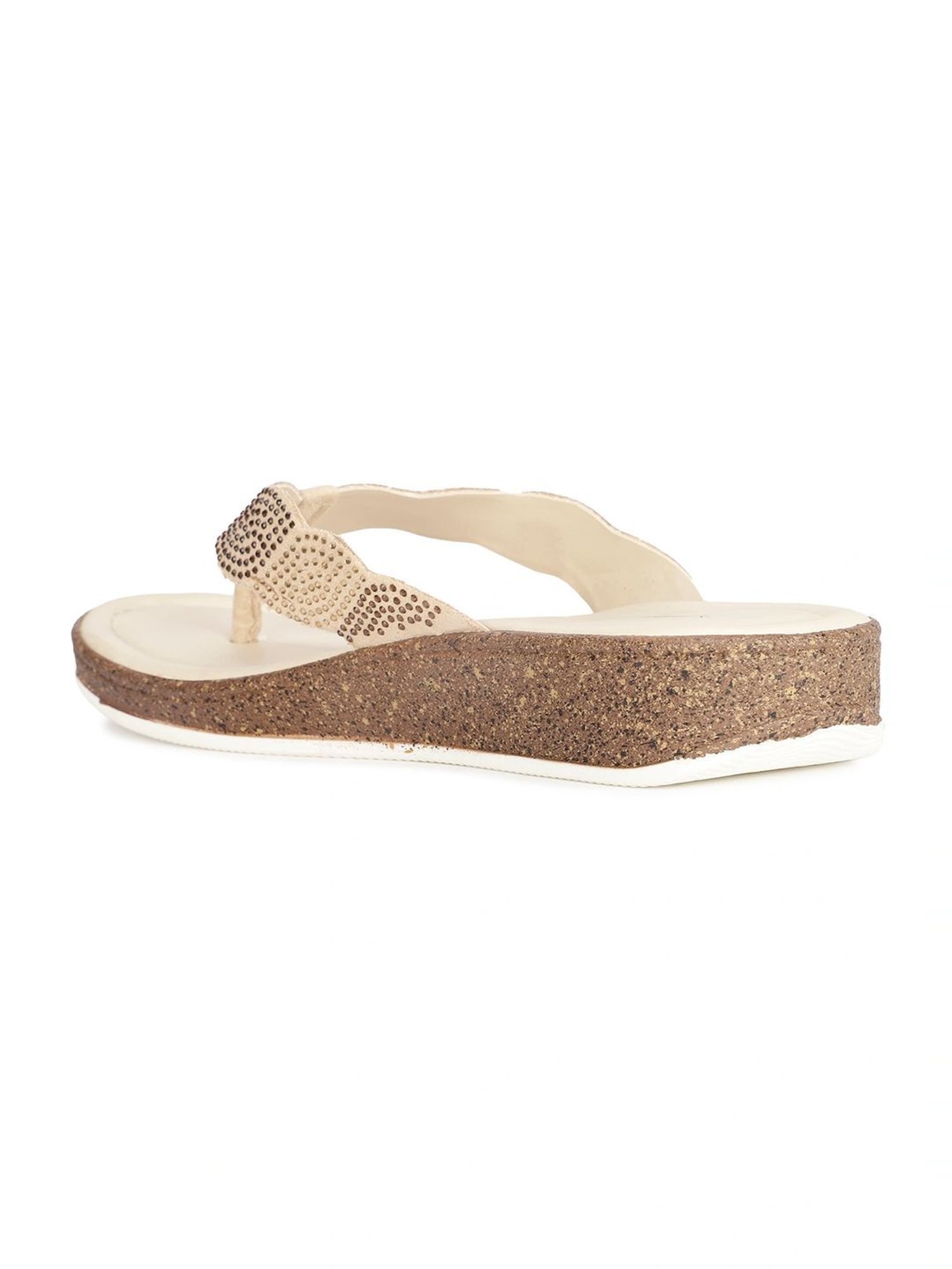 Bata Women's Irene Beige Thong Wedges