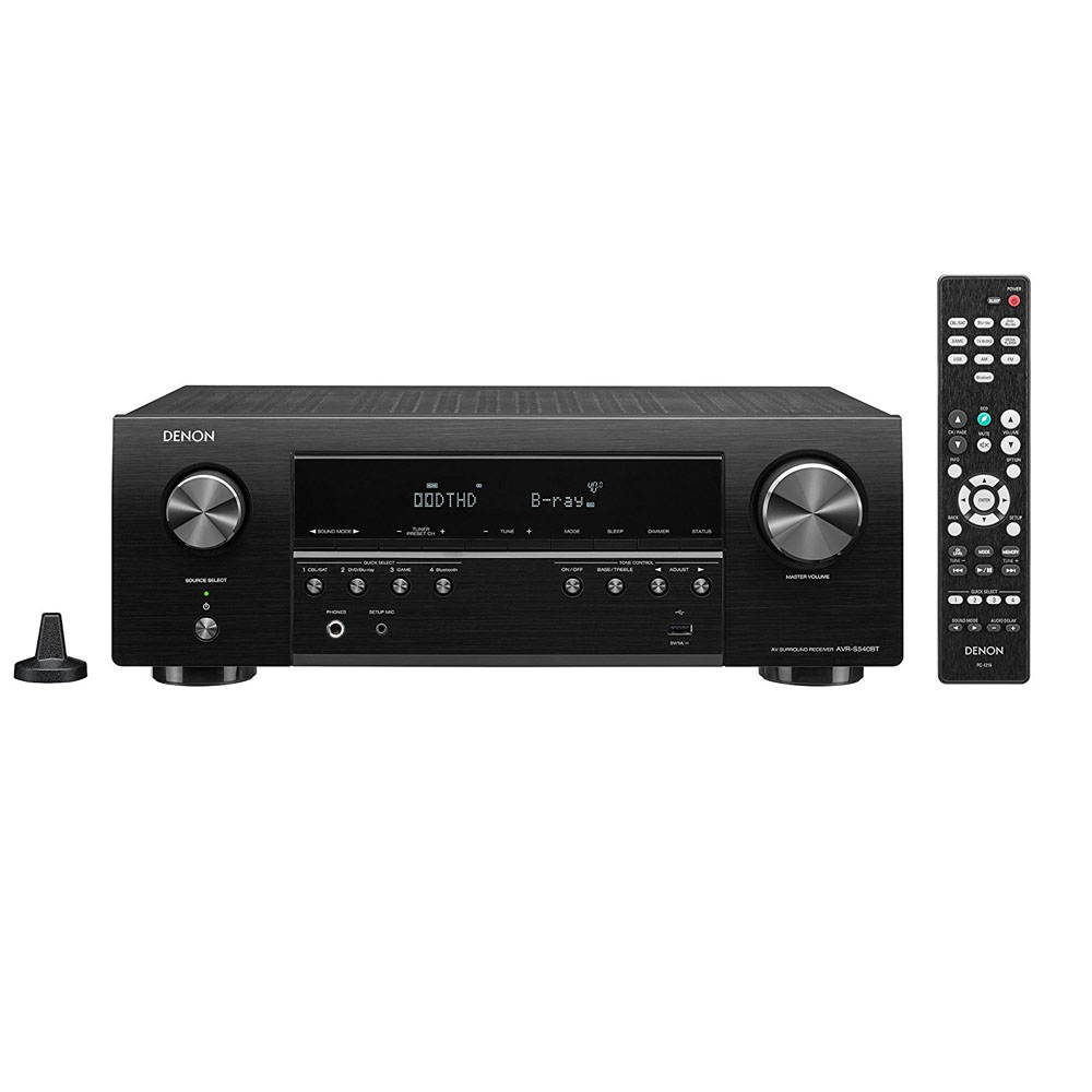 Denon AVR-S540BT 5.2 Channel 4K Ultra HD AV Receiver with Bluetooth