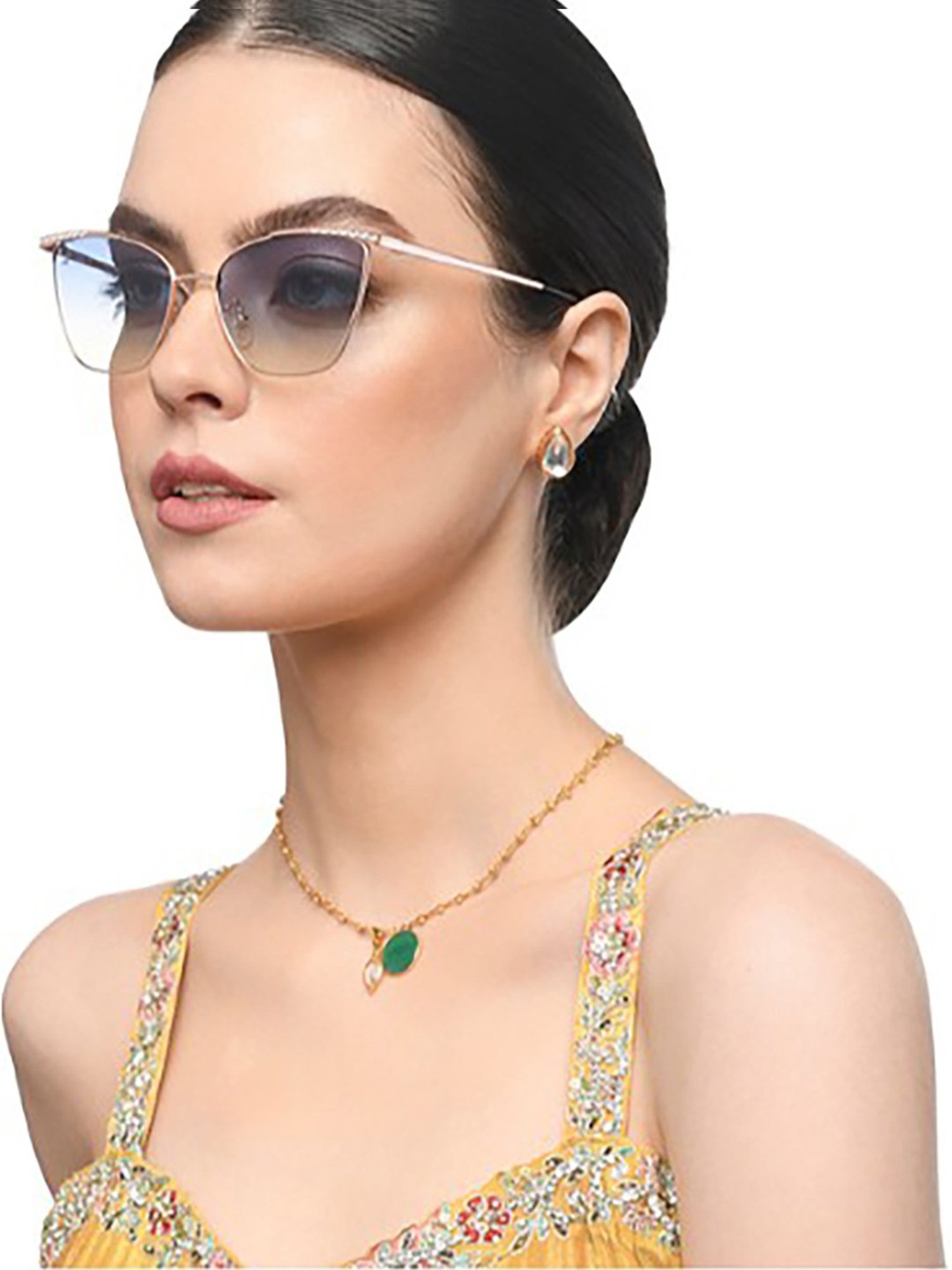 Vincent Chase WEDDING EDIT Blue Cat Eye Polarised and UV Protected Lens Sunglasses for Women