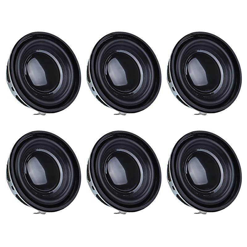 6PCS 40mm 4Ohm 3W Full Range Audio Speaker Stereo Woofer Loudspeaker for DIY Desktop Speaker