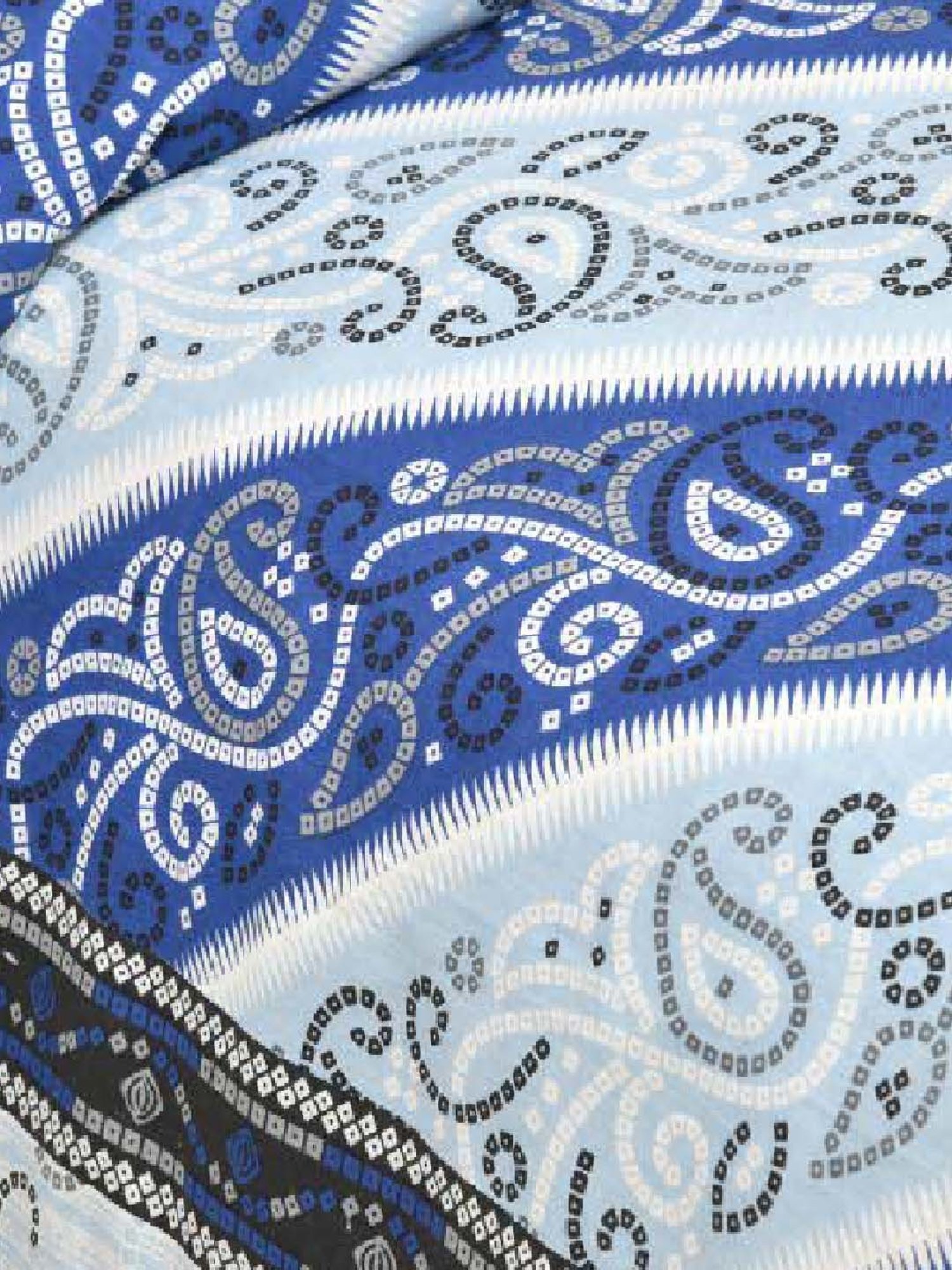 JaipurFabric Blue 180 TC 100% Cotton Elegant Double Bedsheet with 2 Pillow Covers