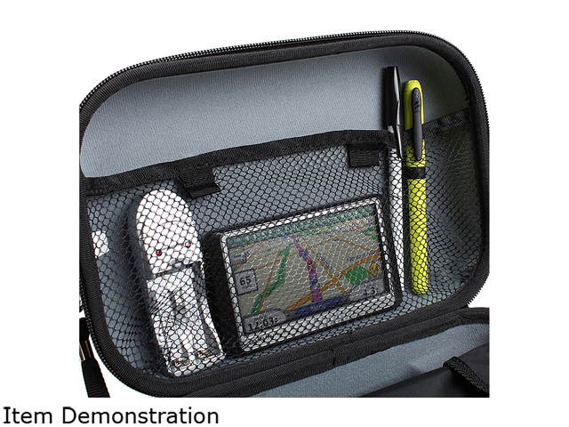 Universal Travel Case for 5 Inch GPS & Accessories by USA Gear (Polka Dot Design)