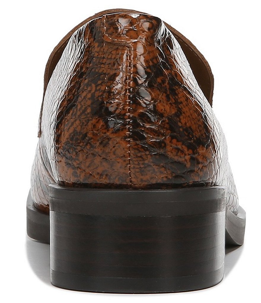 Franco Sarto Bocca Snake Print Loafers