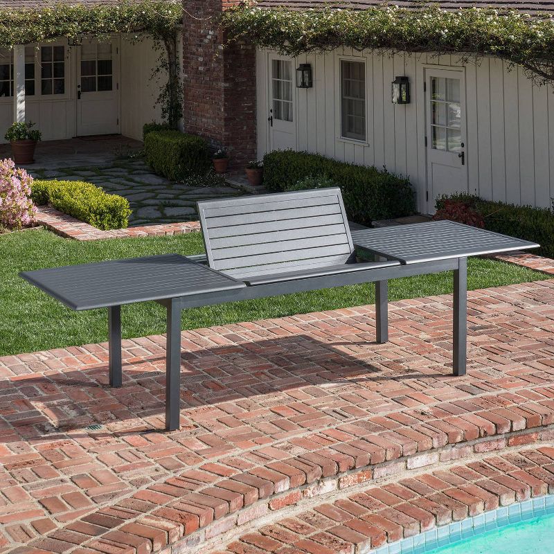 Dawson 7pc Aluminum Patio Dining Set with Extension Table - Hanover