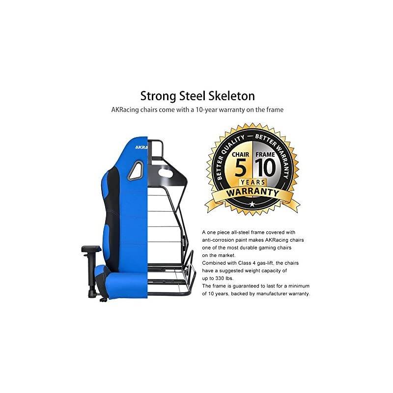 Prime Series Premium Gaming Chair with High Backrest, Recliner, Swivel, Tilt, Rocker and Seat Height Adjustment Mechanisms with 5/10 warranty Blue