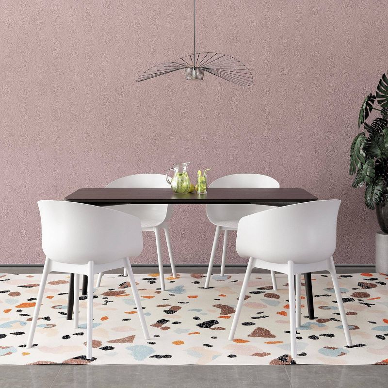 York 2pk XL Indoor/Outdoor Dining Chairs - White - Novogratz