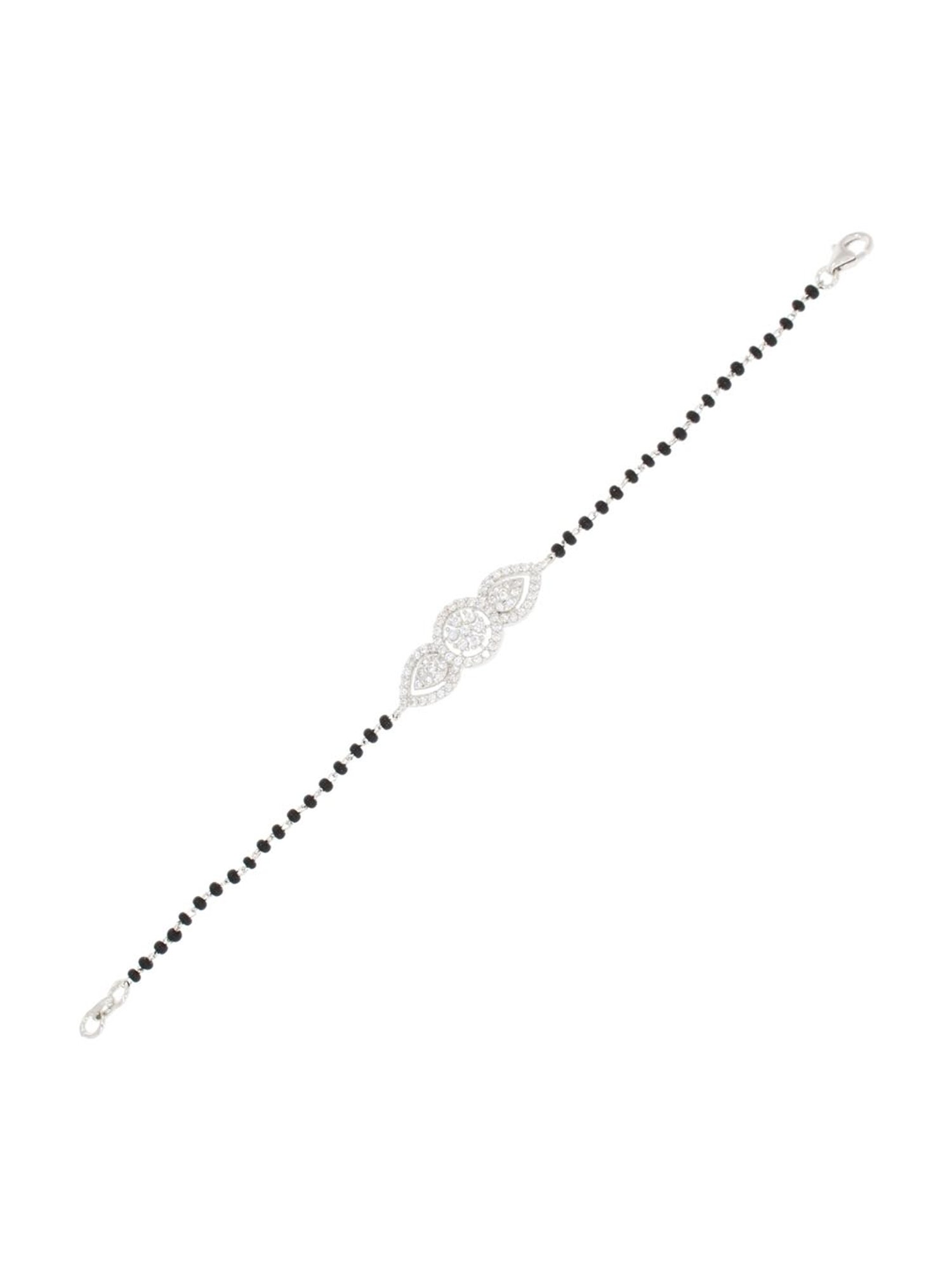 Anayra 92.5 Sterling Silver Mangalsutra Bracelet for Women