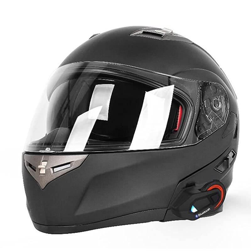 TMAX Helmet Communication Systems Group Intercom Waterproof 1000M TMAX Helmet Bluetooth Headset Talking Intercom Handsfree for Motorcycle Skiing 1 Pack