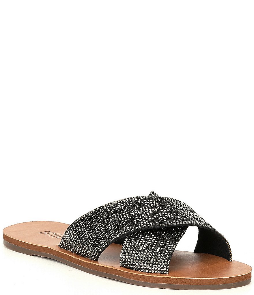 Schutz Crystalle Banded Crystal Embellished Sandals