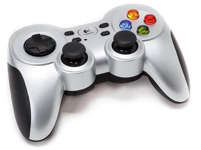 Wireless Gamepad, New Logitech Wireless Gamepad F710 with Plug-and-Forget Nano-receiver offer 2.4 GHz wireless connectivity , Dual vibration motors ,Vibration feedback Wireless Game Controller
