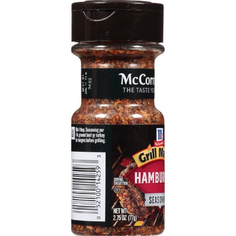 McCormick Grill Mates Gluten Free Hamburger Seasoning - 2.75oz