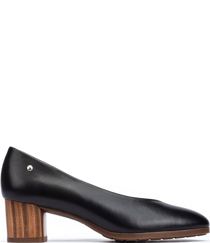 Pikolinos Calafat W1Z Leather Block Heel Pumps