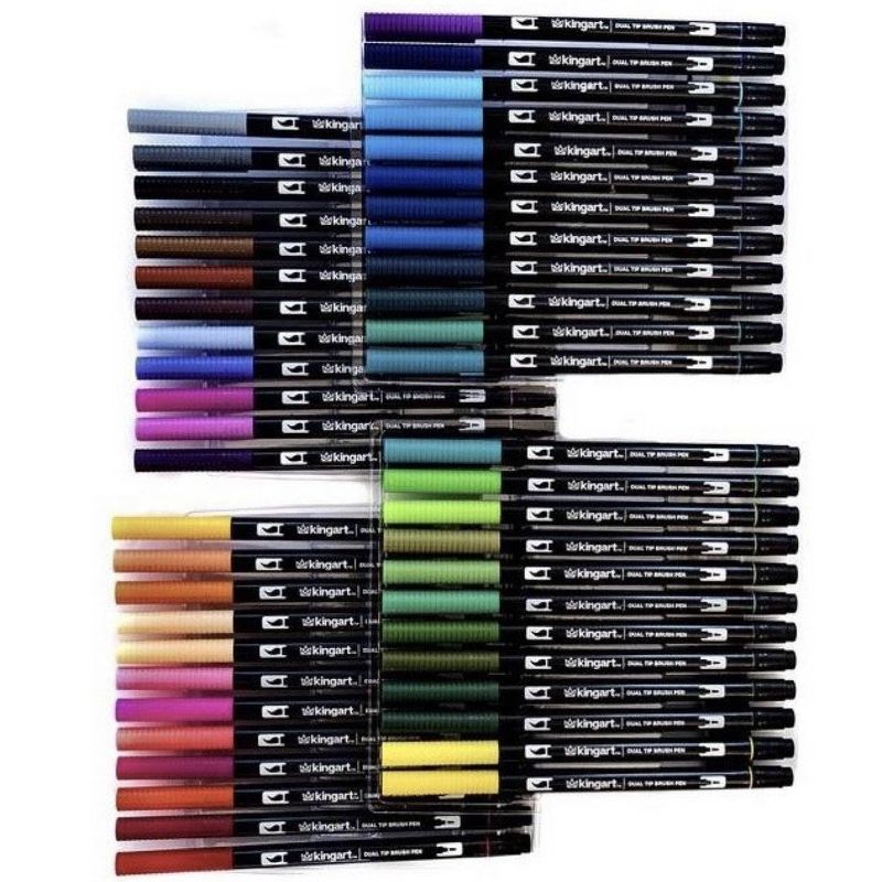 48ct  Pro Dual Tip Brush Pens - Kingart