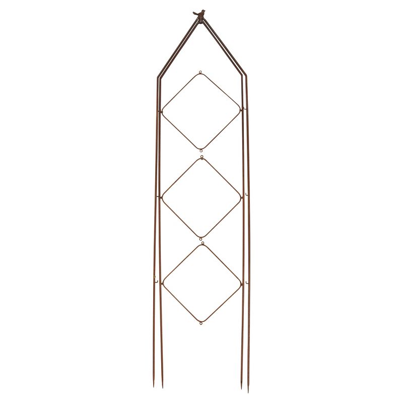 Foldable Bird Plant Tower Square Metal - Light Gray - Esschert Design