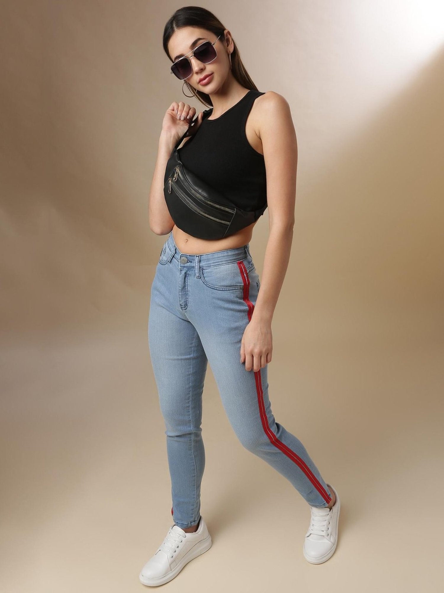 Campus Sutra Light Blue Slim FIt Jeans