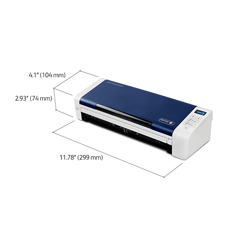 Duplex Portable Document Scanner, Duplex Portable Scanner, Blue & White
