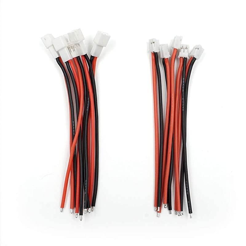 Upgraded Tiny Whoop JST-PH 2.0 Male and Female Connector Cable for Battery JJRC H36 H67 Blade Inductrix E010 E013