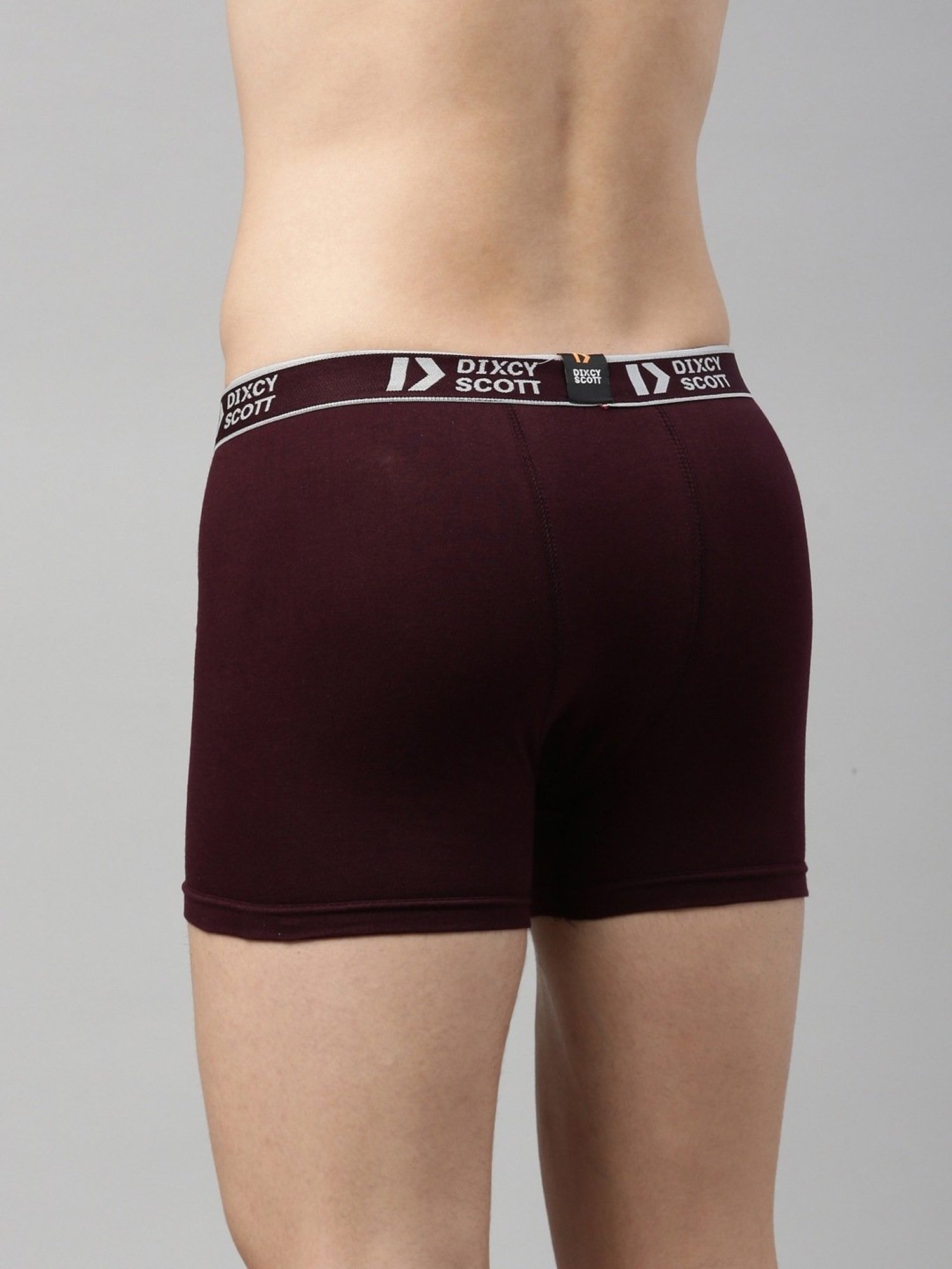 Dixcy Scott Originals Wine Cotton Regular Fit Trunks