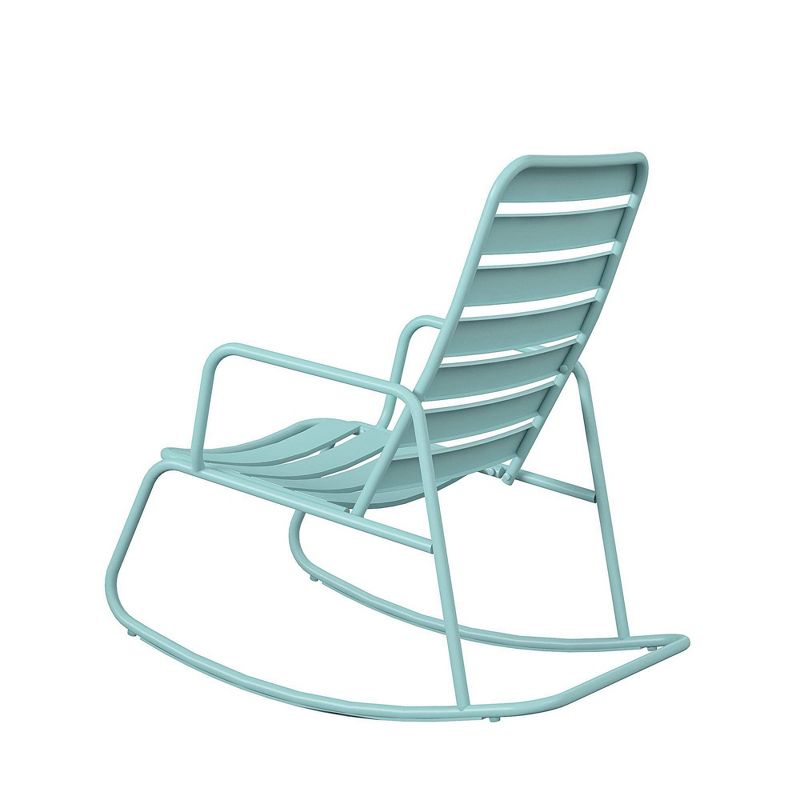 Roberta Outdoor/Indoor Rocking Chair - Aqua Haze - Novogratz